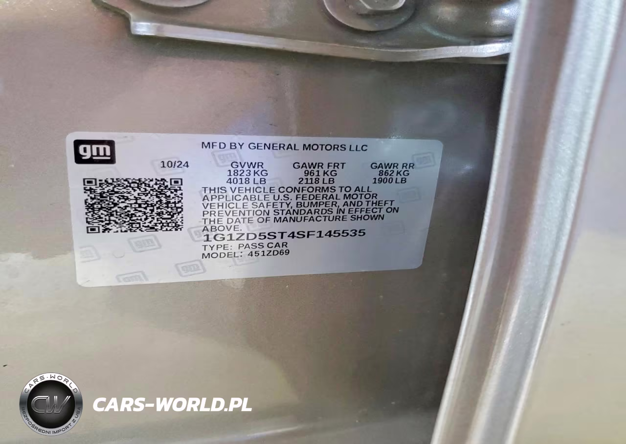 2025 Chevrolet Malibu Lt VIN:1G1ZD5ST4SF145535 - 12