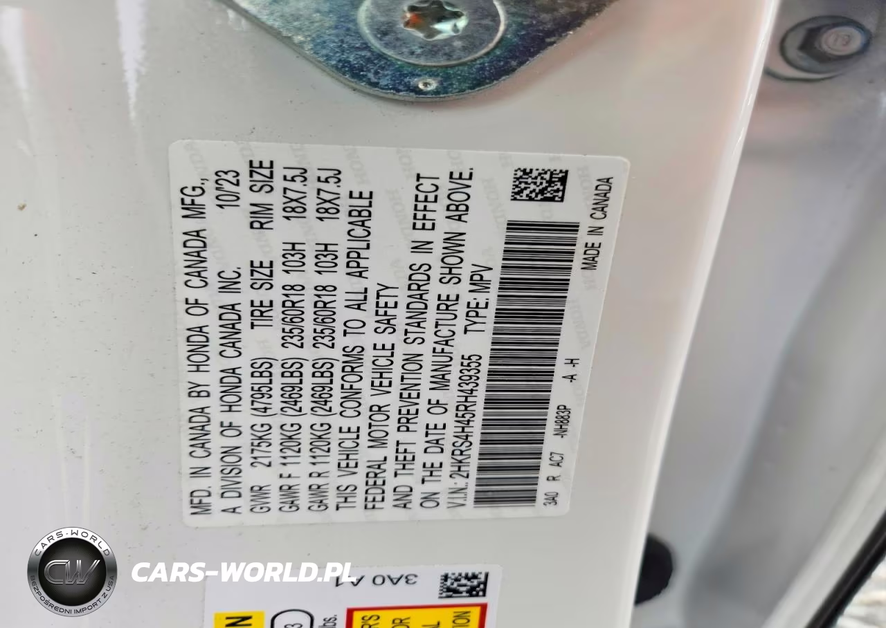 2024 Honda Cr-V Ex VIN:2HKRS4H45RH439355 - 14