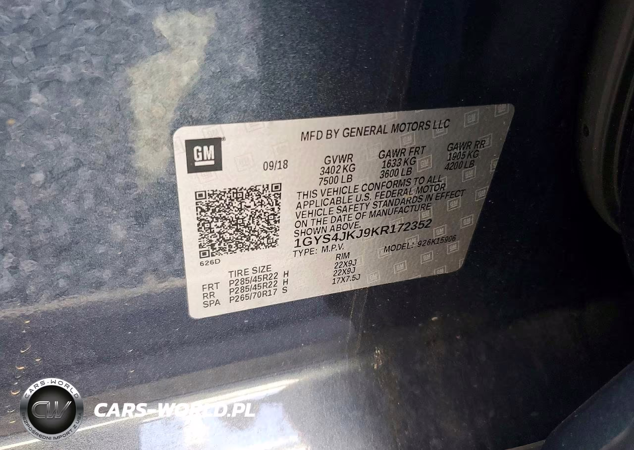 2019 Cadillac Escalade Esv Premium Luxury VIN:1GYS4JKJ9KR172352 - 13