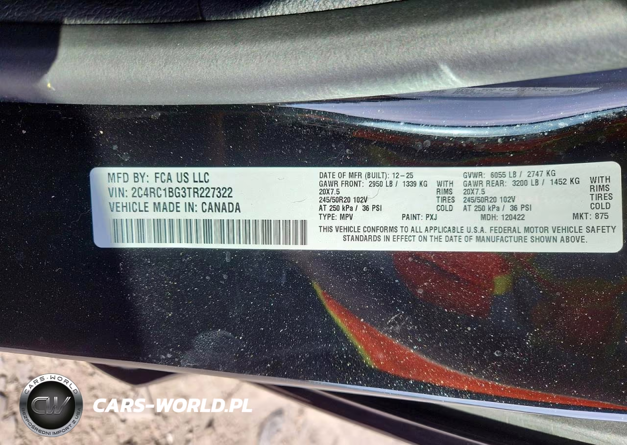 2026 Chrysler Pacifica Select VIN:2C4RC1BG3TR227322 - 13