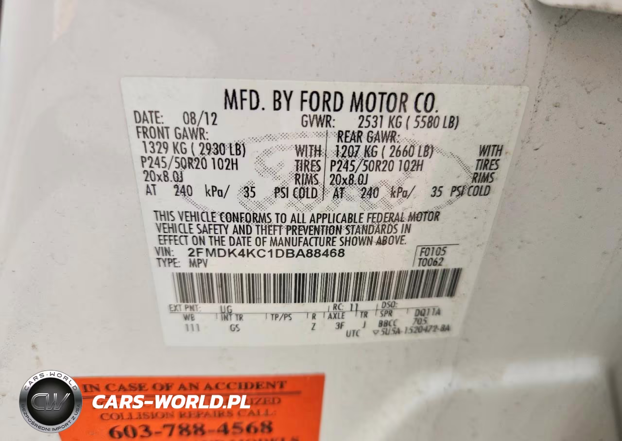 2013 Ford Edge Limited VIN:2FMDK4KC1DBA88468 - 12