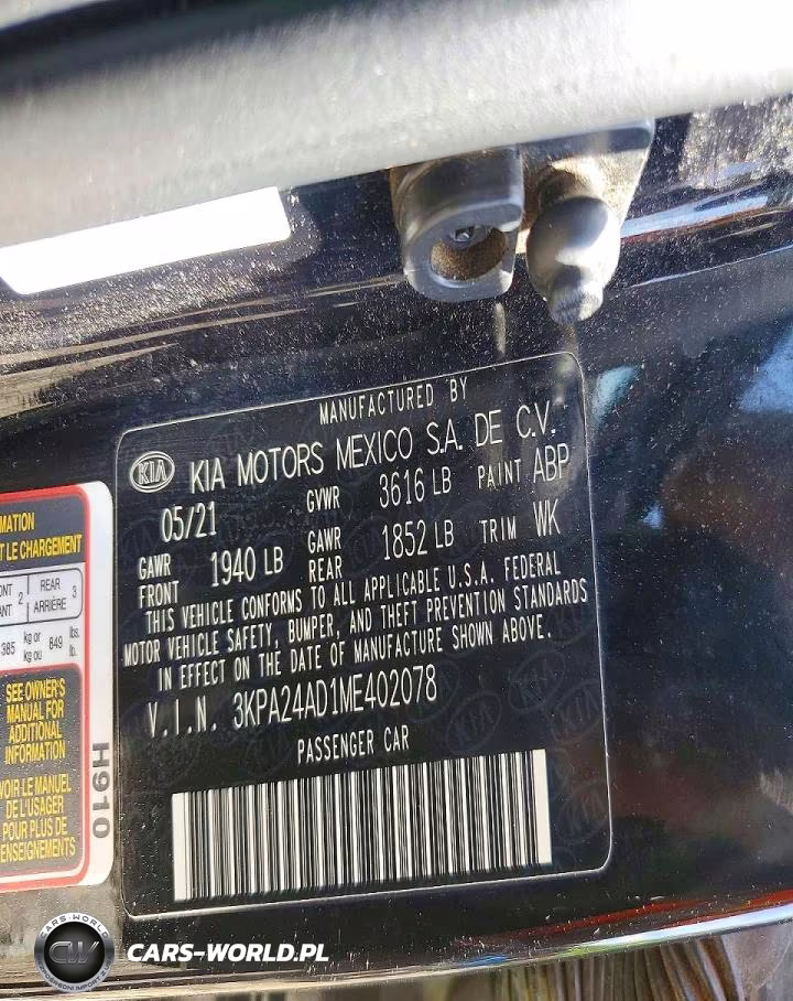 2021 Kia Rio S VIN:3KPA24AD1ME402078 - 12