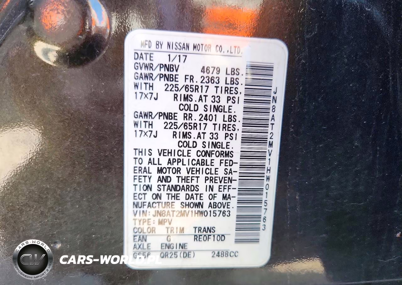 2017 Nissan Rogue S VIN:JN8AT2MV1HW015763 - 13