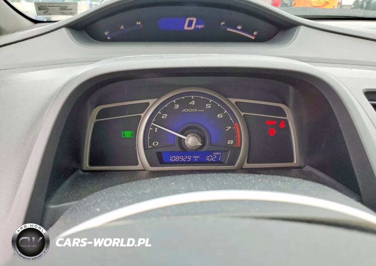 2008 Honda Civic Lx VIN:1HGFA15568L024493 - 9