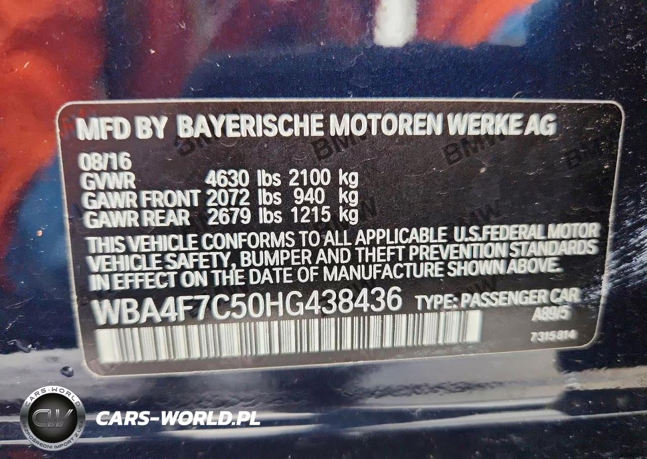 2017 BMW 430I Gran Coupe VIN:WBA4F7C50HG438436 - 12