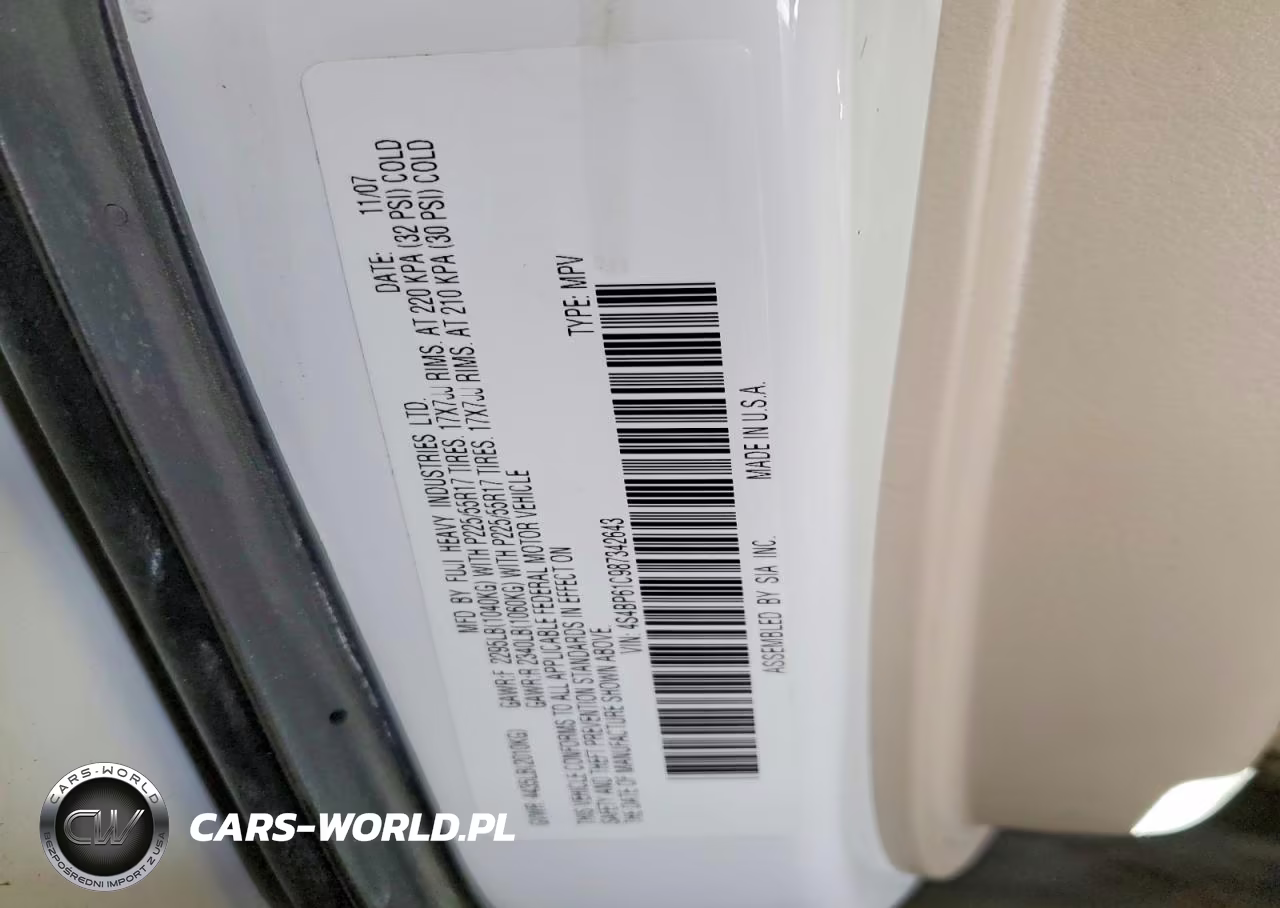 2008 Subaru Outback 2.5I VIN:4S4BP61C987342643 - 14