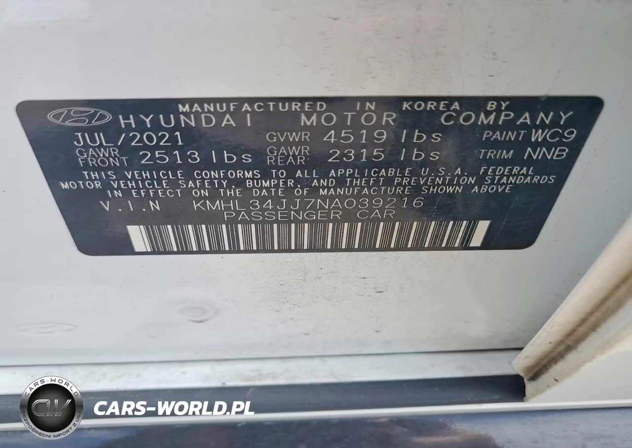 2022 Hyundai Sonata Hybrid Sel VIN:KMHL34JJ7NA039216 - 13