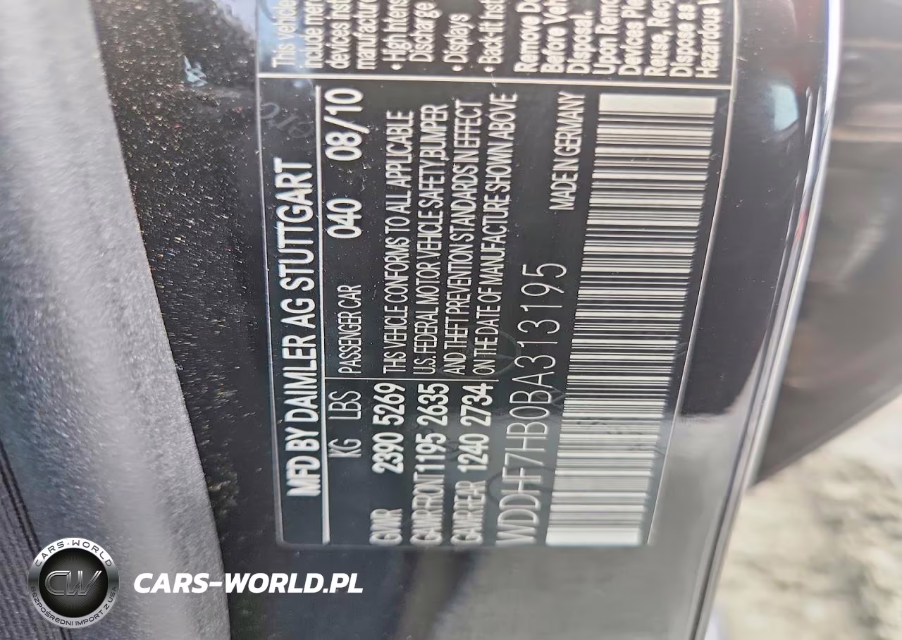 2011 Mercedes-Benz E 63 Amg VIN:WDDHF7HB0BA313195 - 12