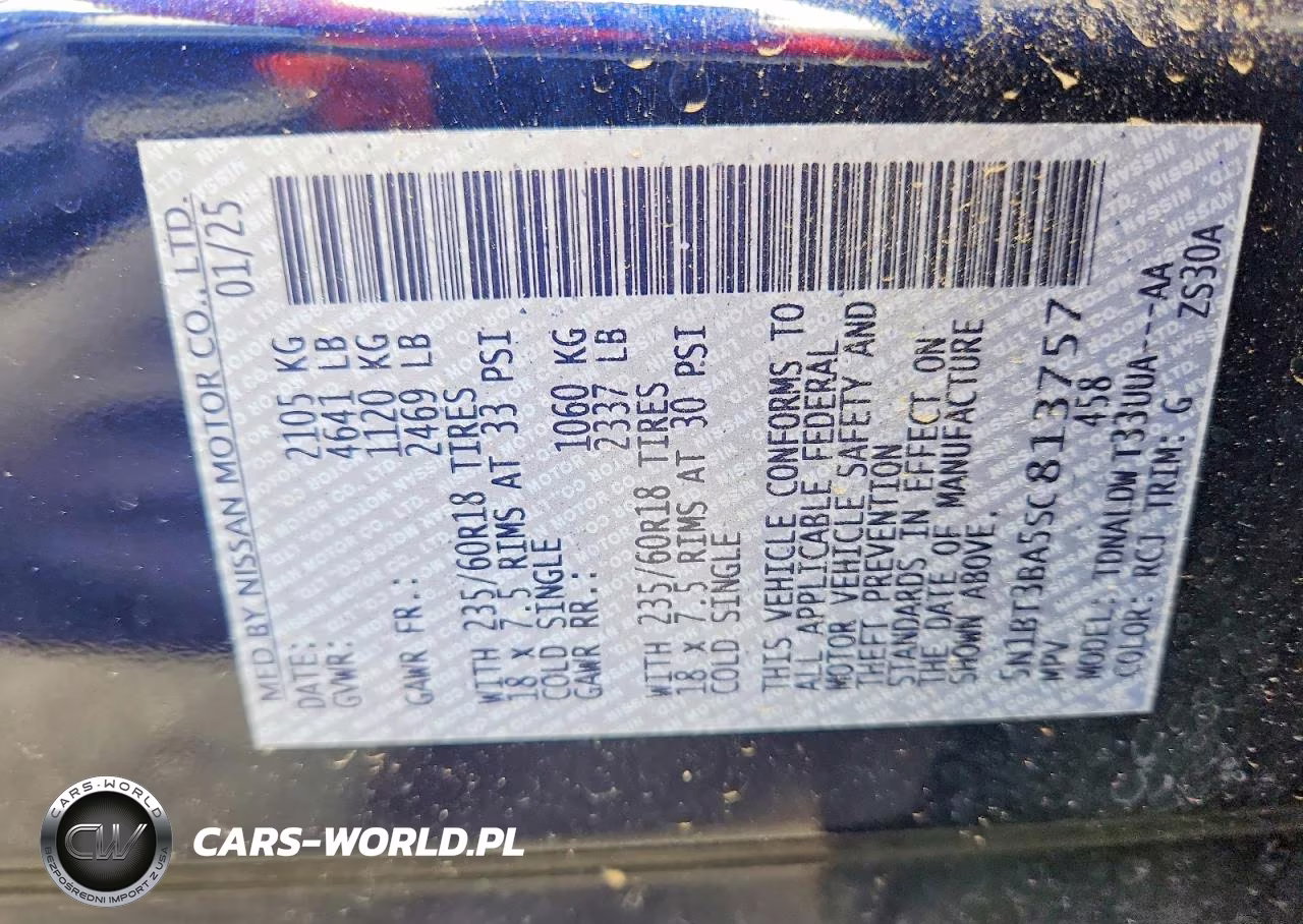 2025 Nissan Rogue Sv VIN:5N1BT3BA5SC813757 - 14