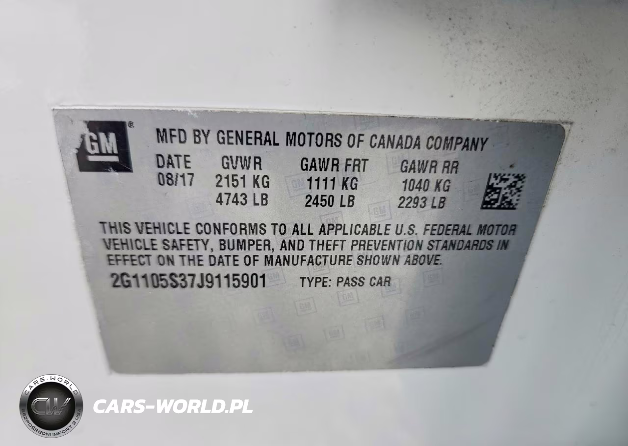 2018 Chevrolet Impala Lt VIN:2G1105S37J9115901 - 12