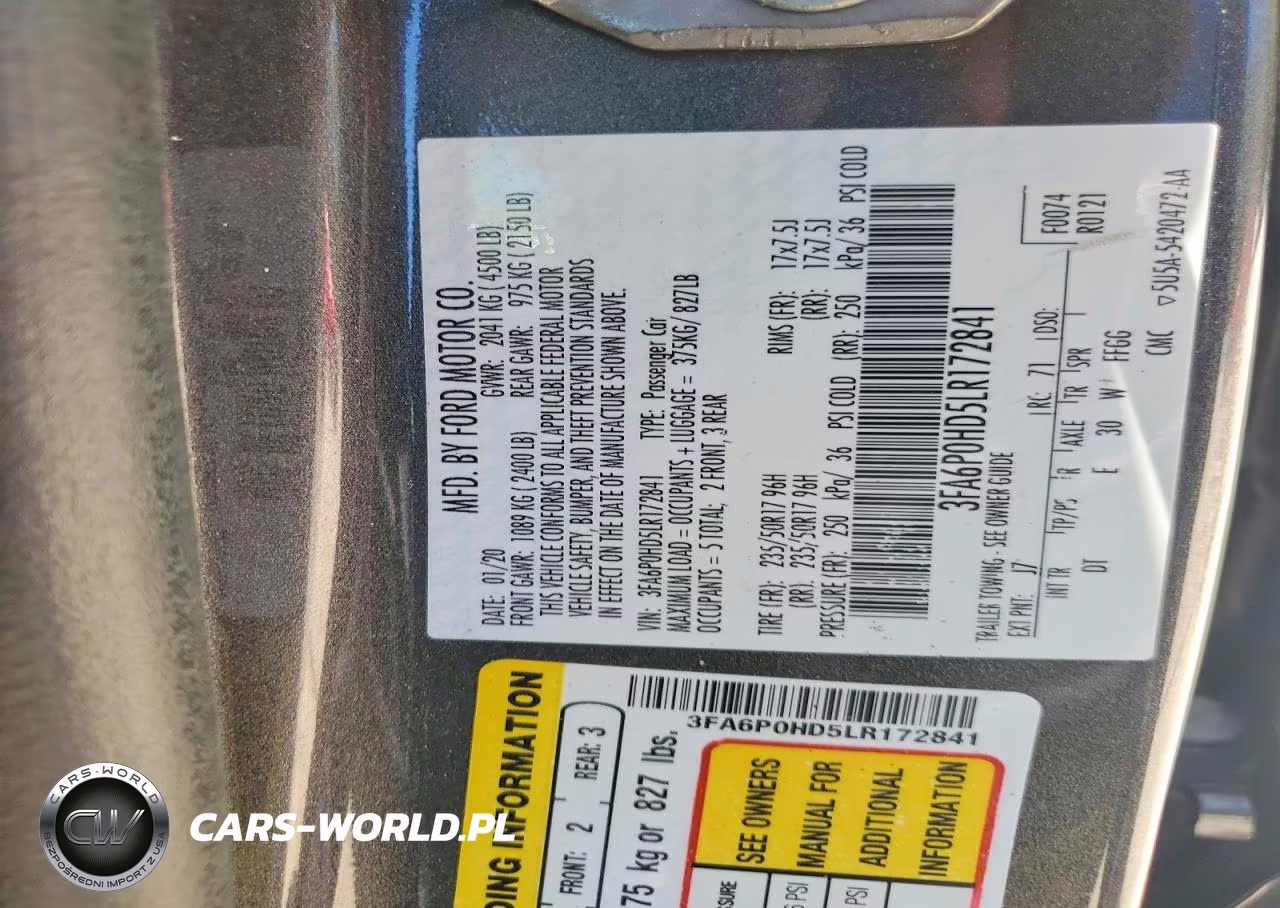 2020 Ford Fusion Se VIN:3FA6P0HD5LR172841 - 12