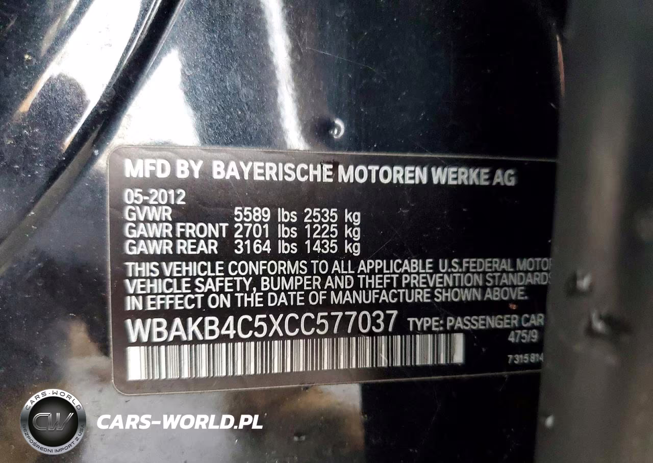 2012 BMW 740 Li VIN:WBAKB4C5XCC577037 - 12