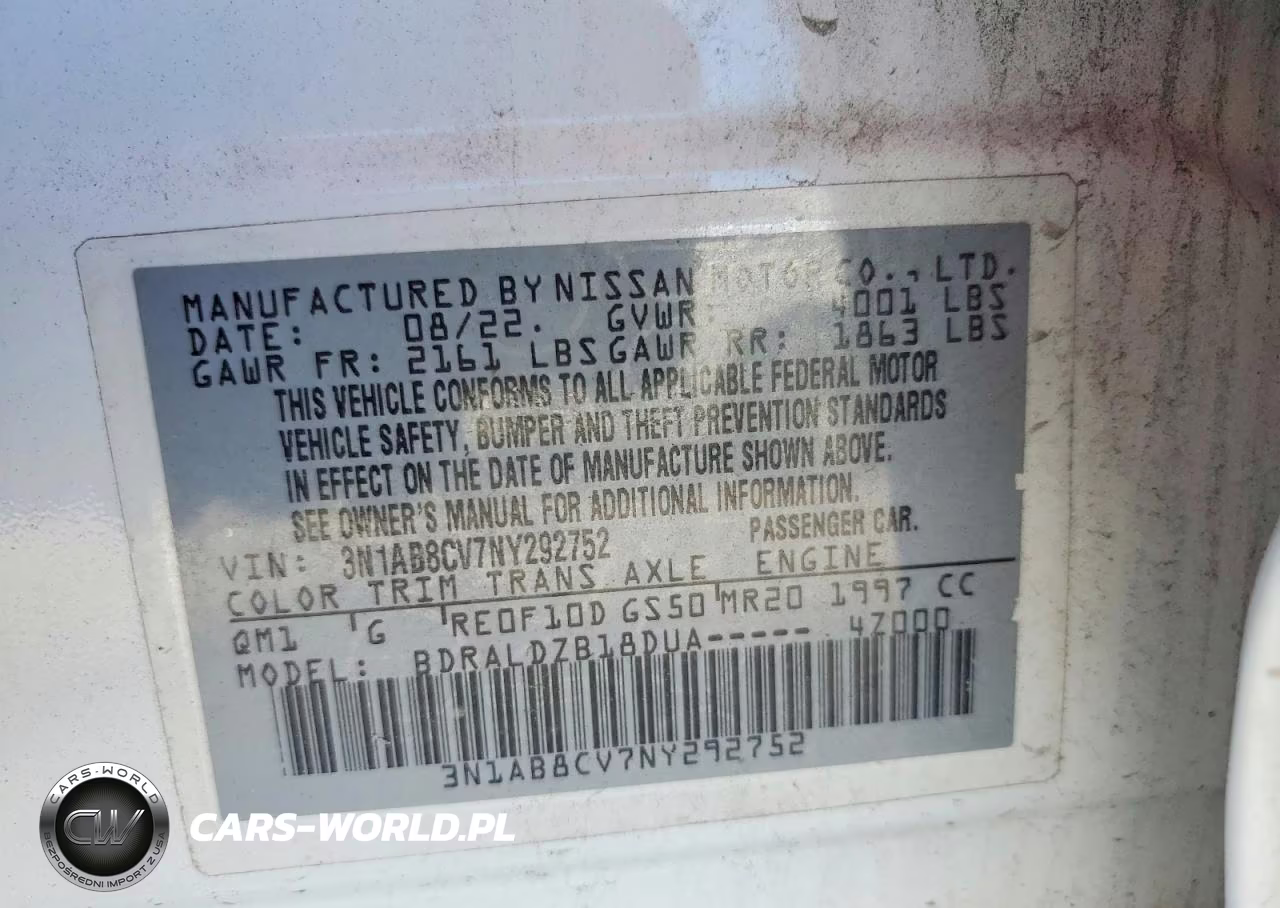 2022 Nissan Sentra Sv VIN:3N1AB8CV7NY292752 - 12