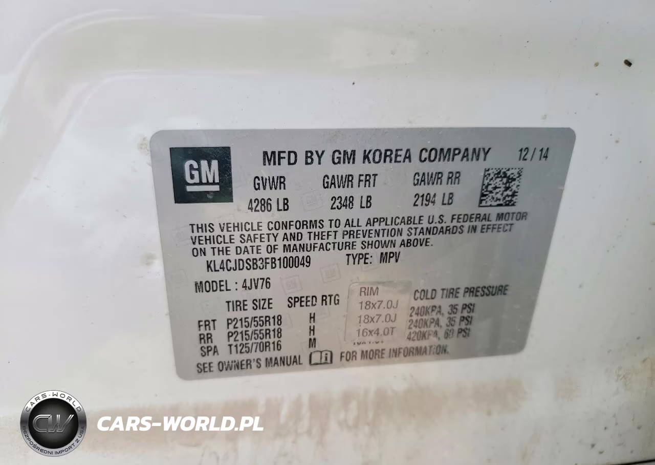2015 Buick Encore Premium VIN:KL4CJDSB3FB100049 - 12