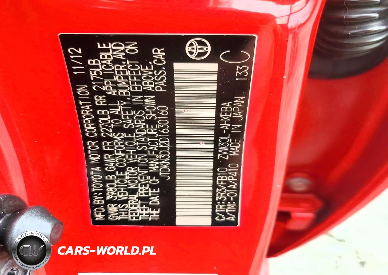 2013 Toyota Prius Two VIN:JTDKN3DU2D1630160 - 12