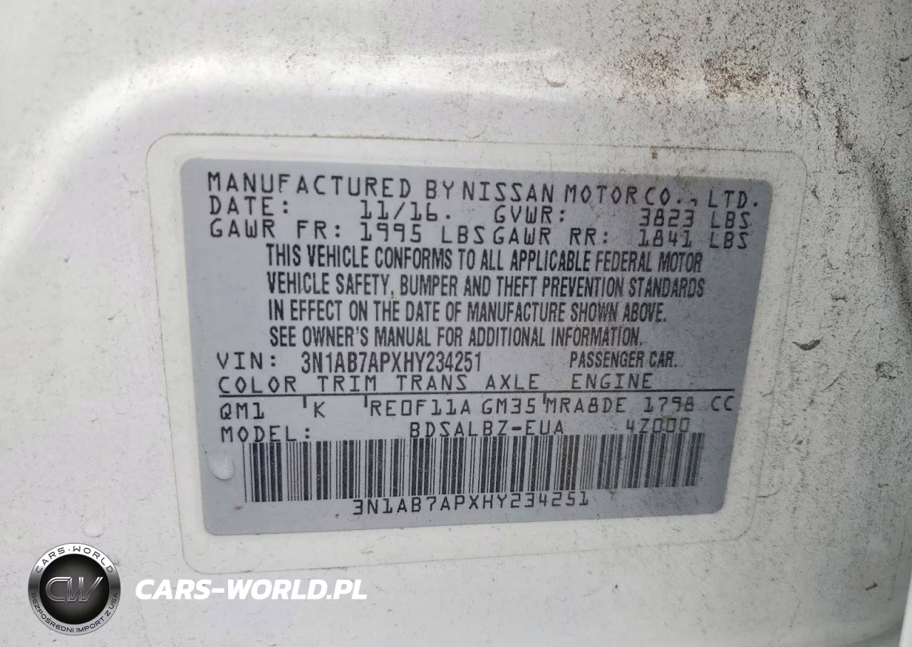 2017 Nissan Sentra S VIN:3N1AB7APXHY234251 - 12