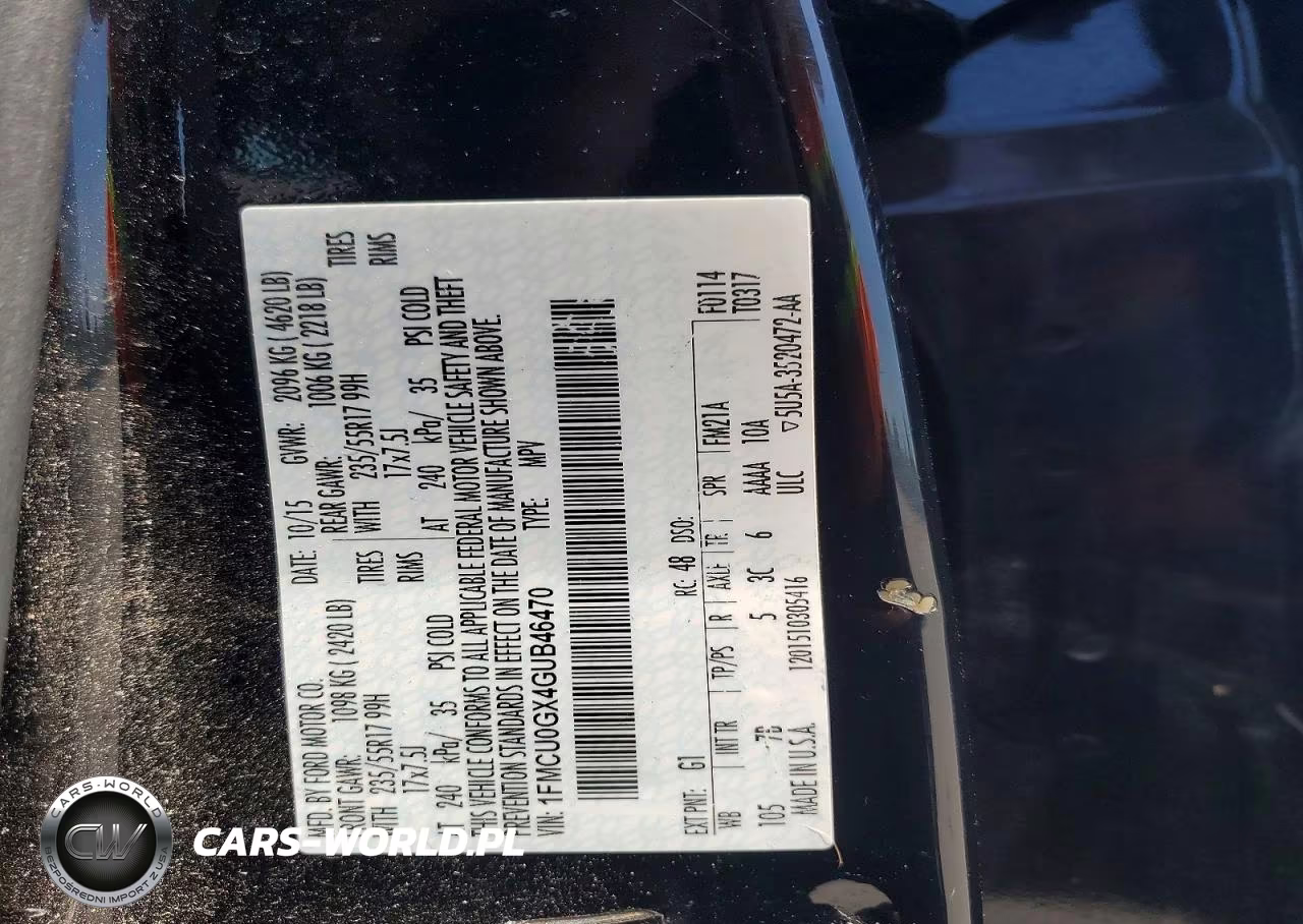 2016 Ford Escape Se VIN:1FMCU0GX4GUB46470 - 13