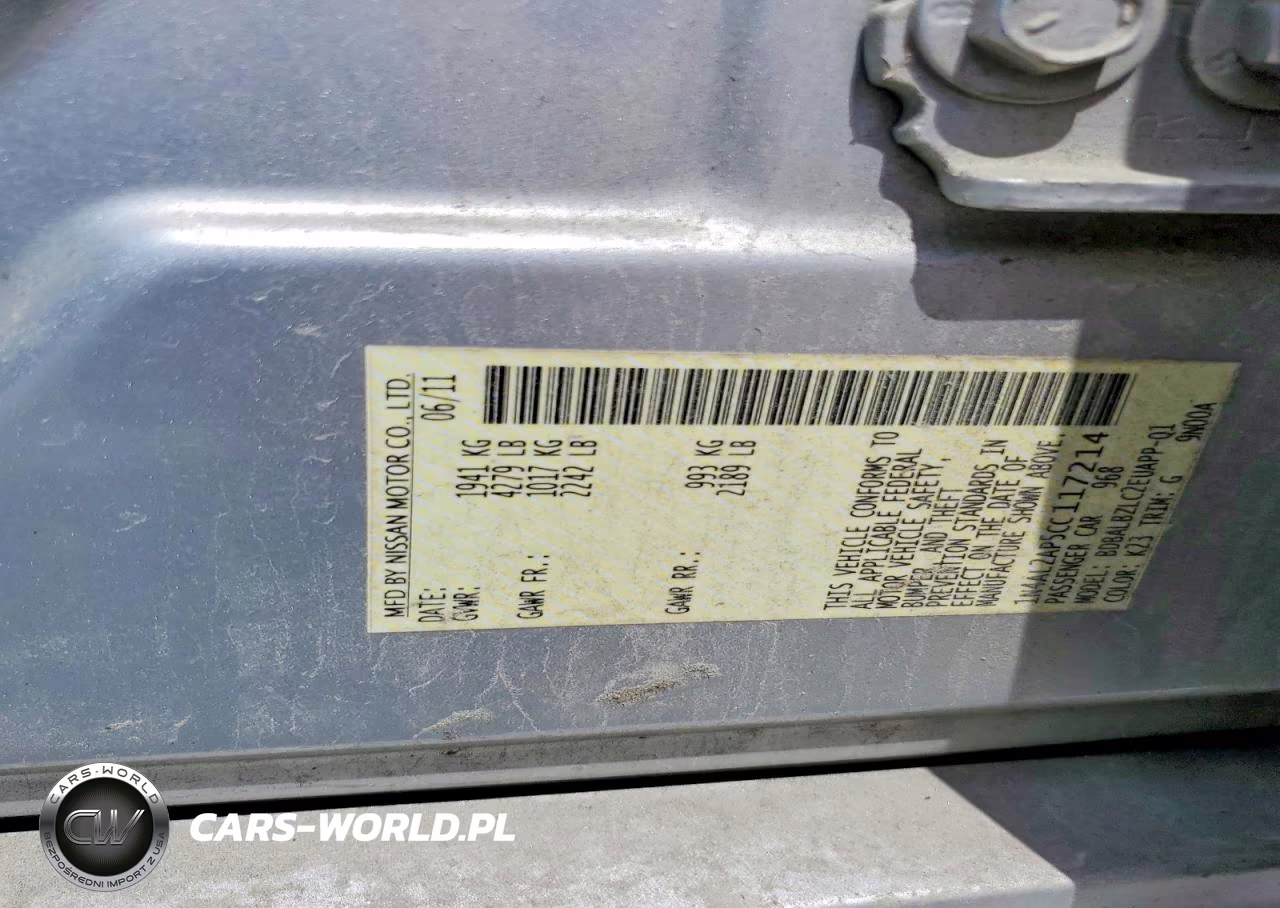 2012 Nissan Altima 2.5 VIN:1N4AL2AP5CC117214 - 12