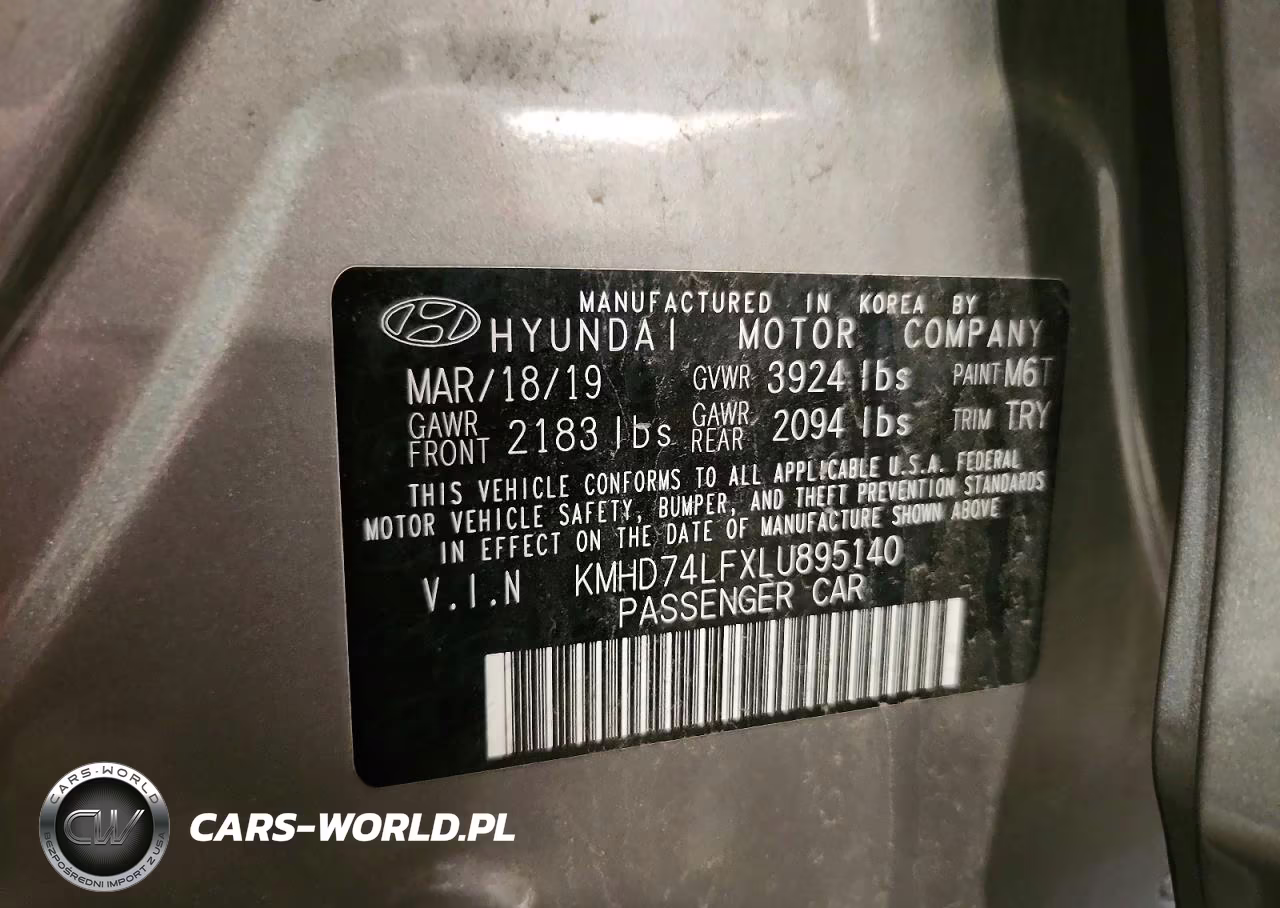 2020 Hyundai Elantra Se VIN:KMHD74LFXLU895140 - 12