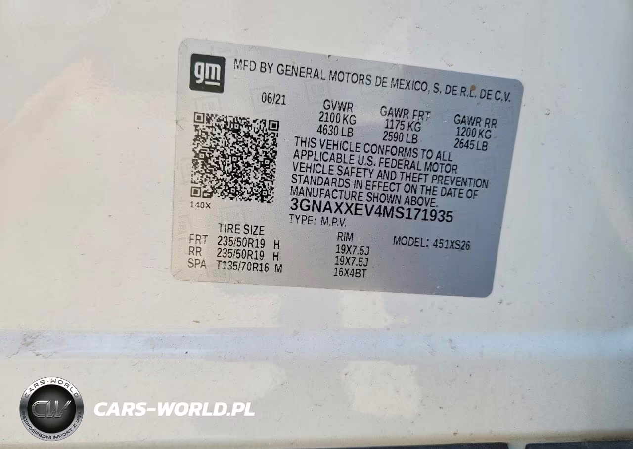 2021 Chevrolet Equinox Premier VIN:3GNAXXEV4MS171935 - 13