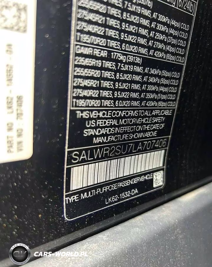 2020 Land Rover Range Rover Sport Hse VIN:SALWR2SU7LA707406 - 10