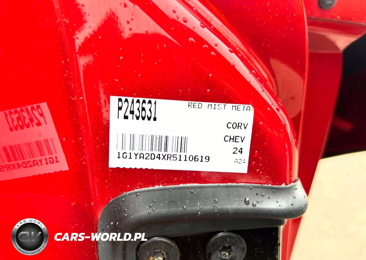 2024 Chevrolet Corvette Stingray 1Lt VIN:1G1YA2D4XR5110619 - 10