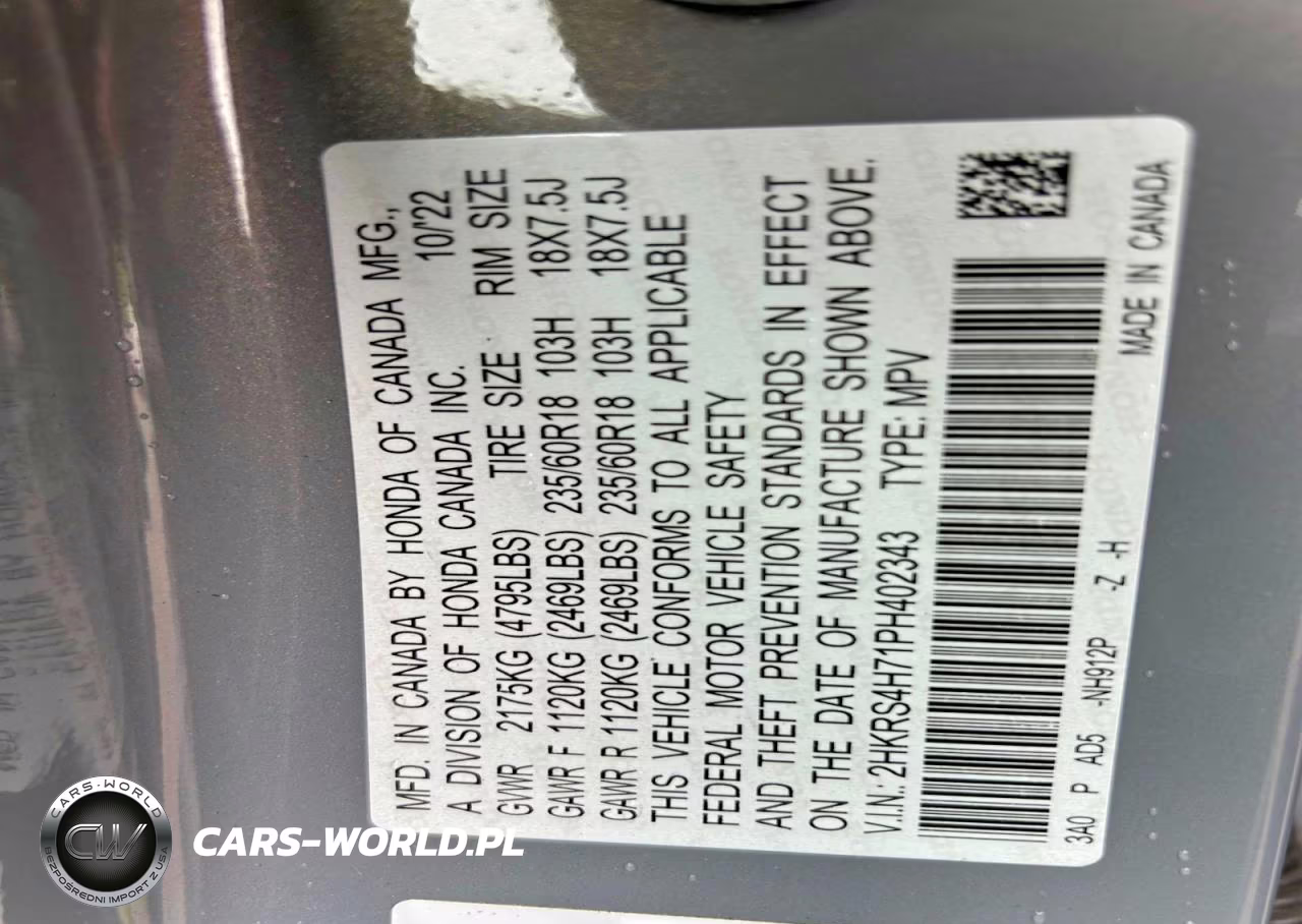 2023 Honda Cr-V Exl VIN:2HKRS4H71PH402343 - 10