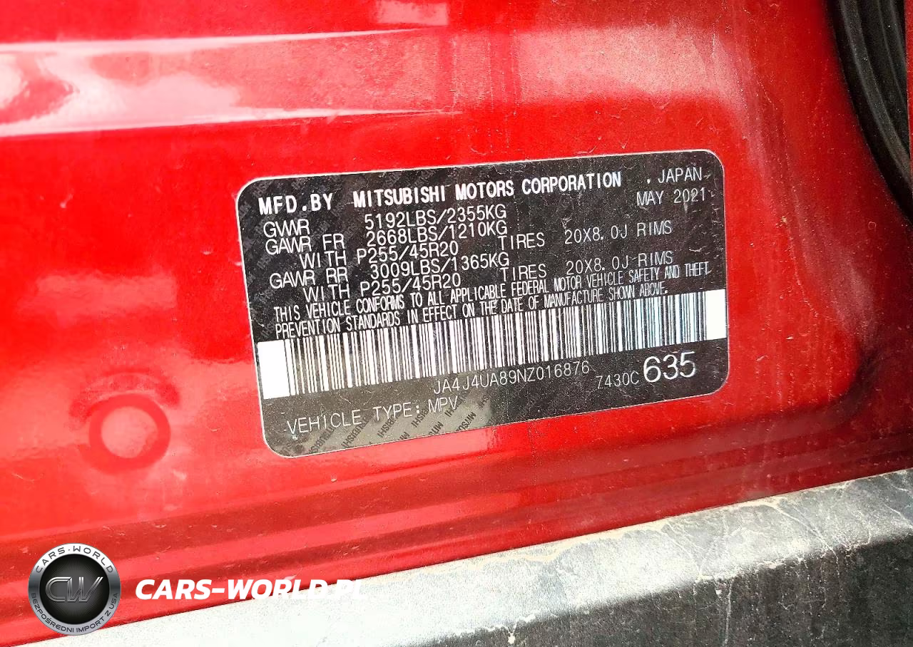 2022 Mitsubishi Outlander Se VIN:JA4J4UA89NZ016876 - 13