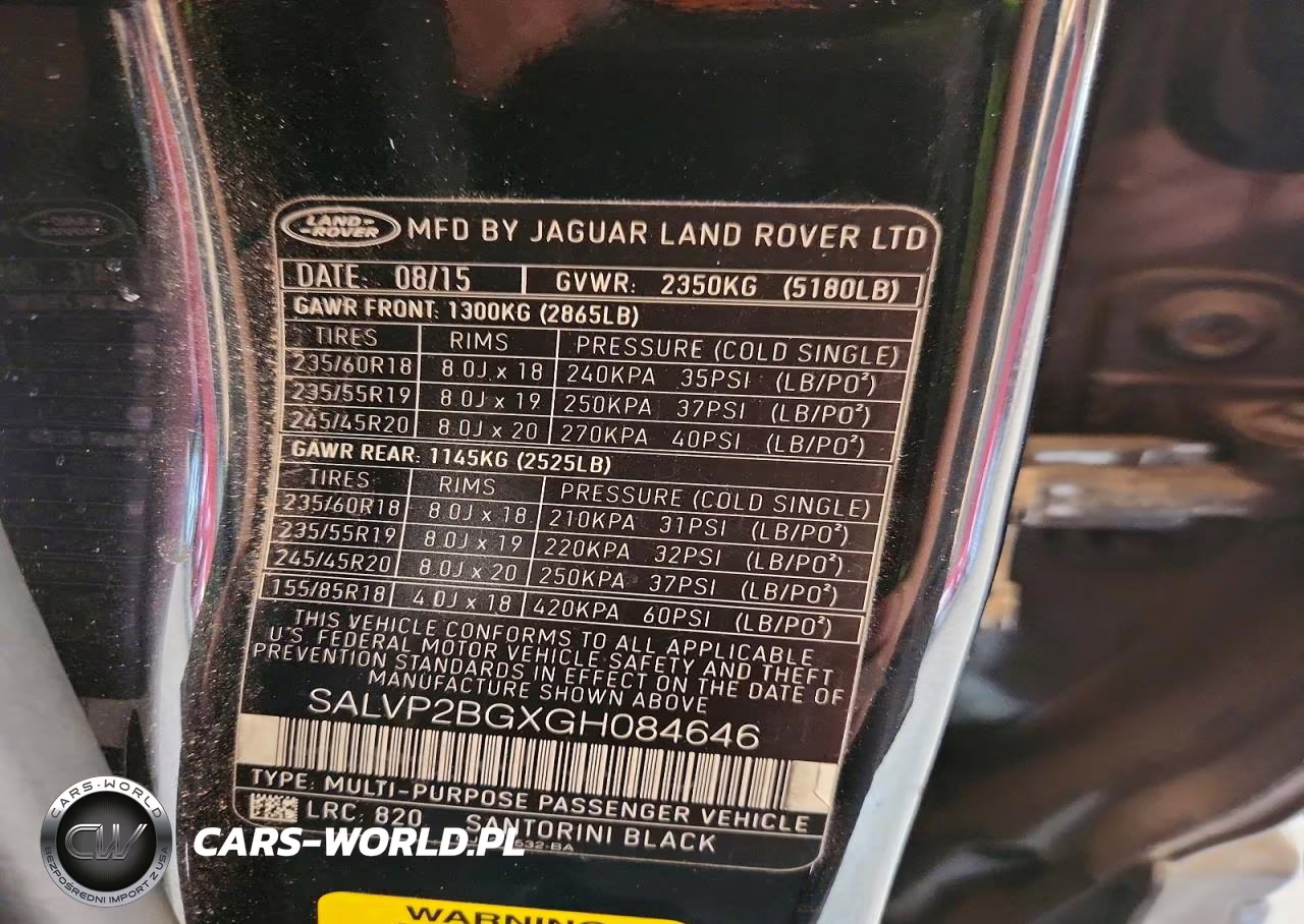 2016 Land Rover Range Rover Evoque Se VIN:SALVP2BGXGH084646 - 13