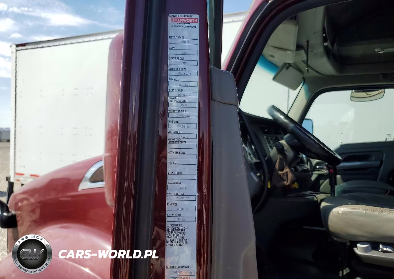 2018 Kenworth Construction T680 VIN:1XKYD49X5JJ197228 - 10