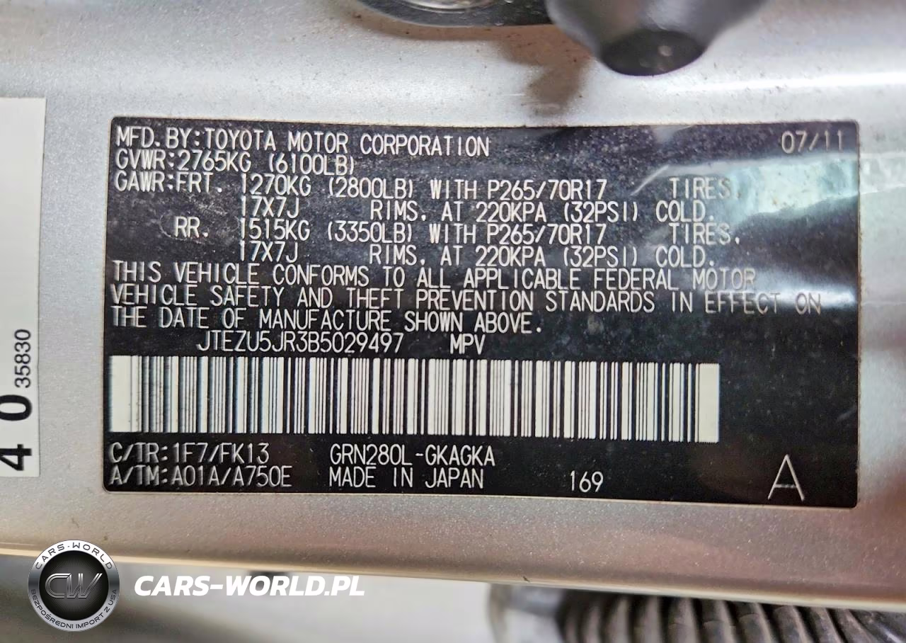 2011 Toyota 4Runner Sr5 VIN:JTEZU5JR3B5029497 - 14