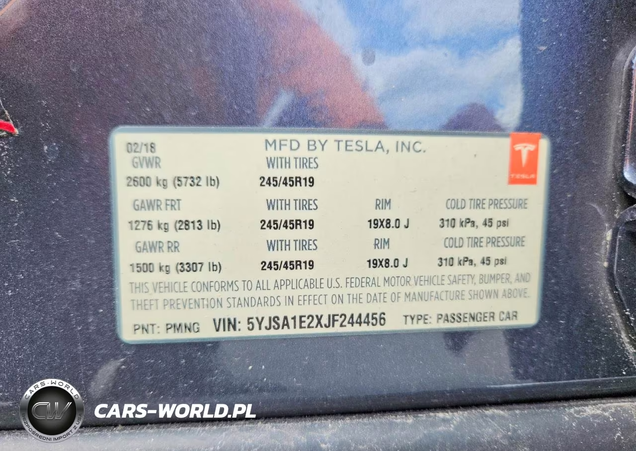 2018 Tesla Model S VIN:5YJSA1E2XJF244456 - 12