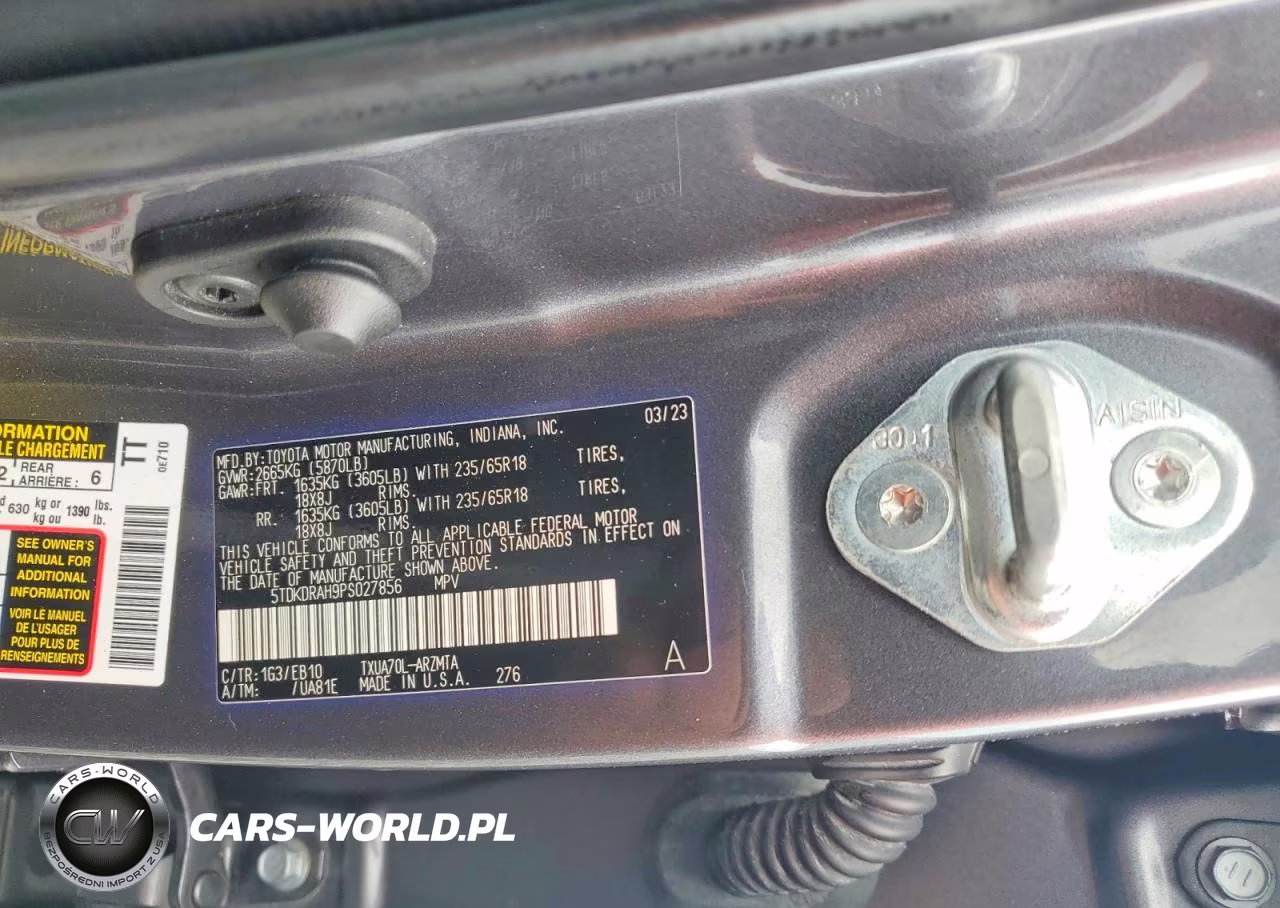 2023 Toyota Highlander Xle VIN:5TDKDRAH9PS027856 - 13
