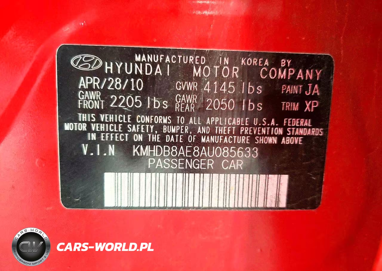 2010 Hyundai Elantra Touring Gls VIN:KMHDB8AE8AU085633 - 12