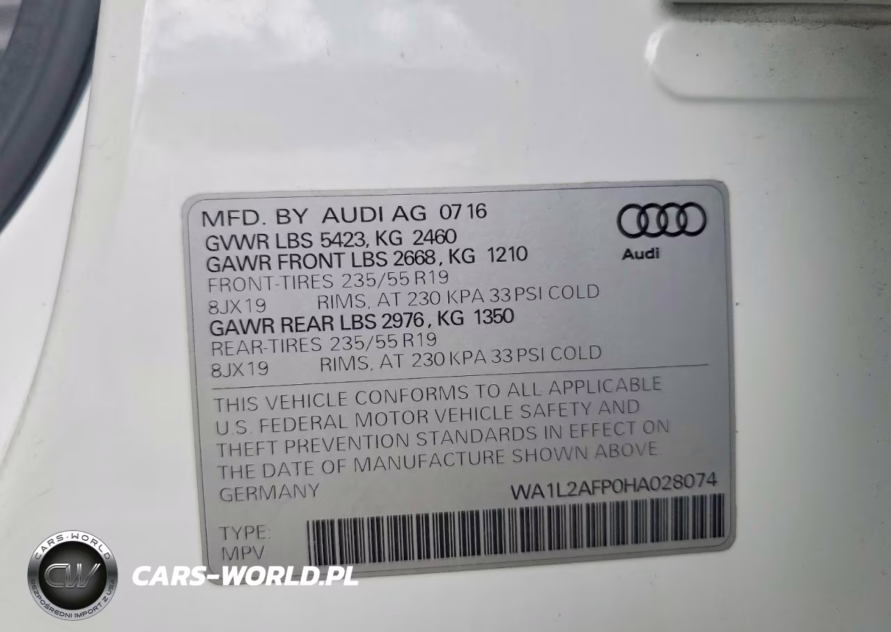 2017 Audi Q5 Premium Plus VIN:WA1L2AFP0HA028074 - 13