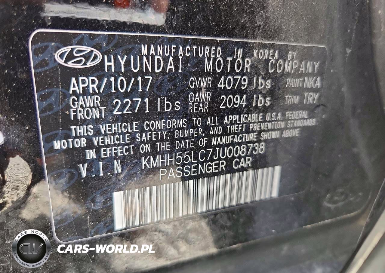 2018 Hyundai Elantra Gt Sport VIN:KMHH55LC7JU008738 - 12