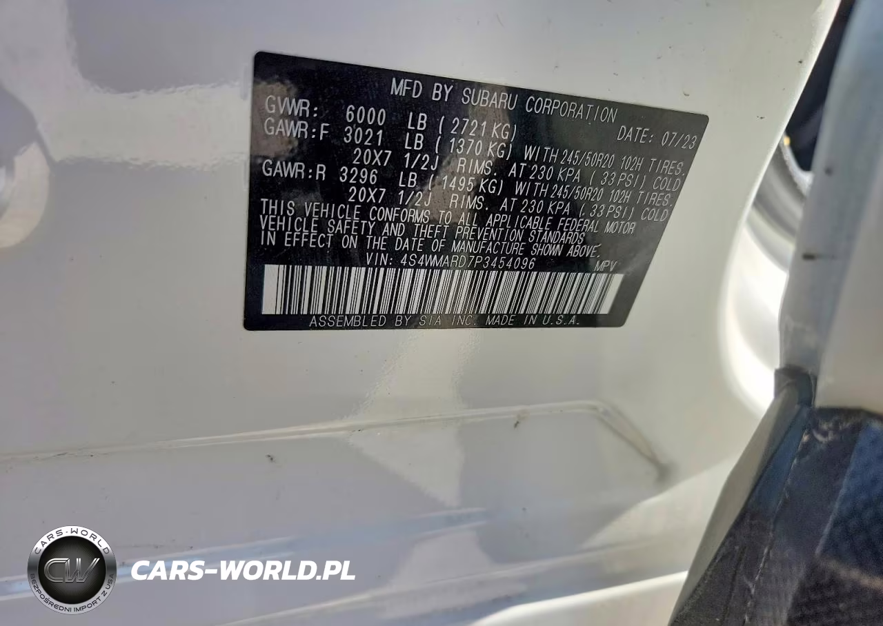 2023 Subaru Ascent Touring VIN:4S4WMARD7P3454096 - 12