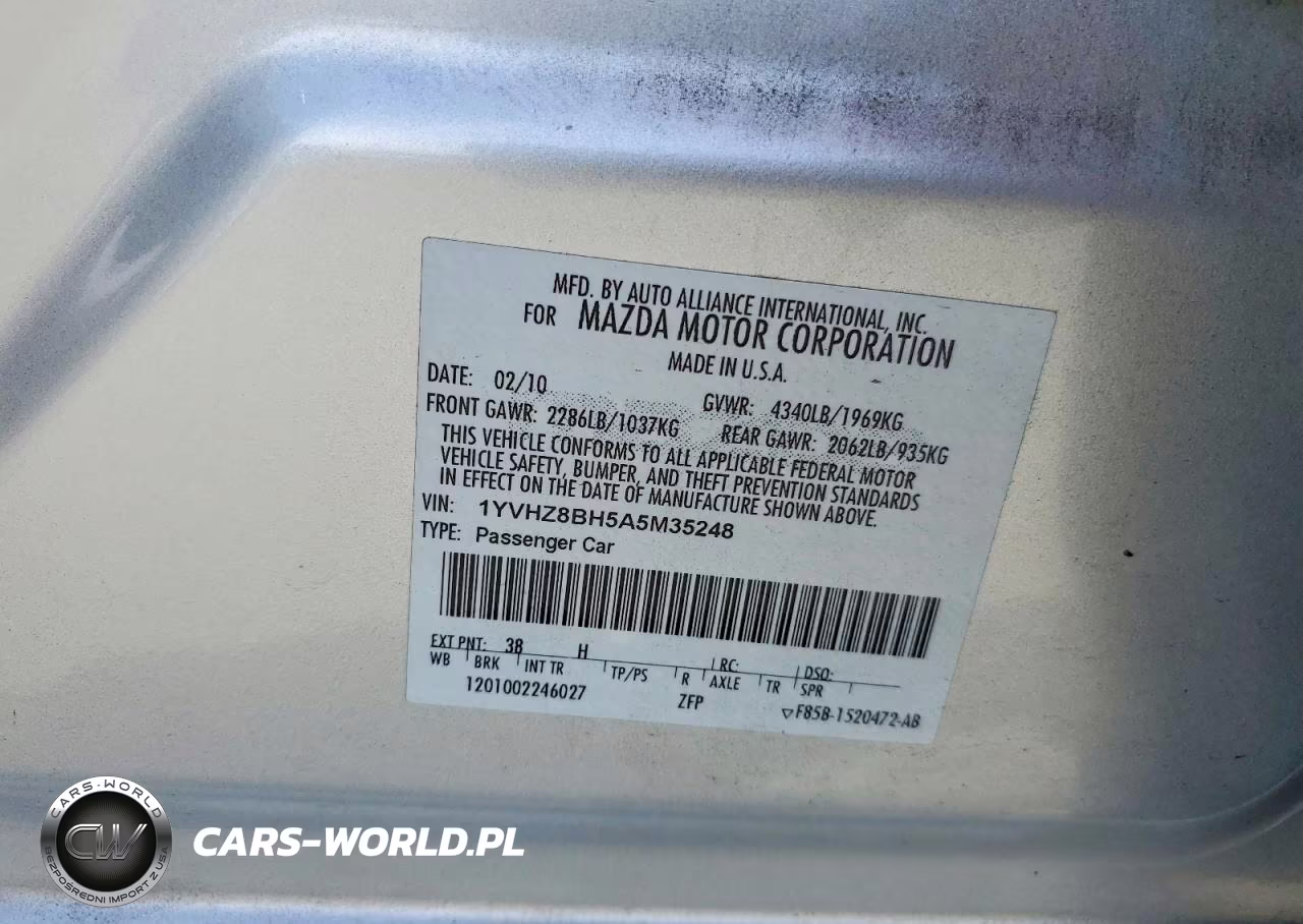 2010 Mazda 6 I VIN:1YVHZ8BH5A5M35248 - 12