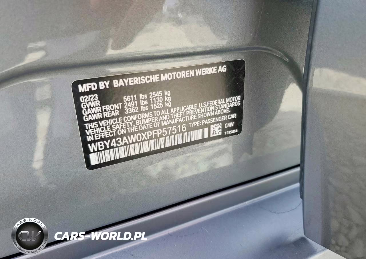 2023 BMW I4 Edrive 35 VIN:WBY43AW0XPFP57516 - 12