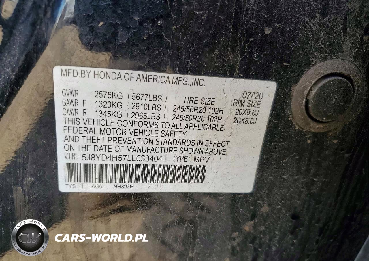 2020 Acura Mdx Technology VIN:5J8YD4H57LL033404 - 13
