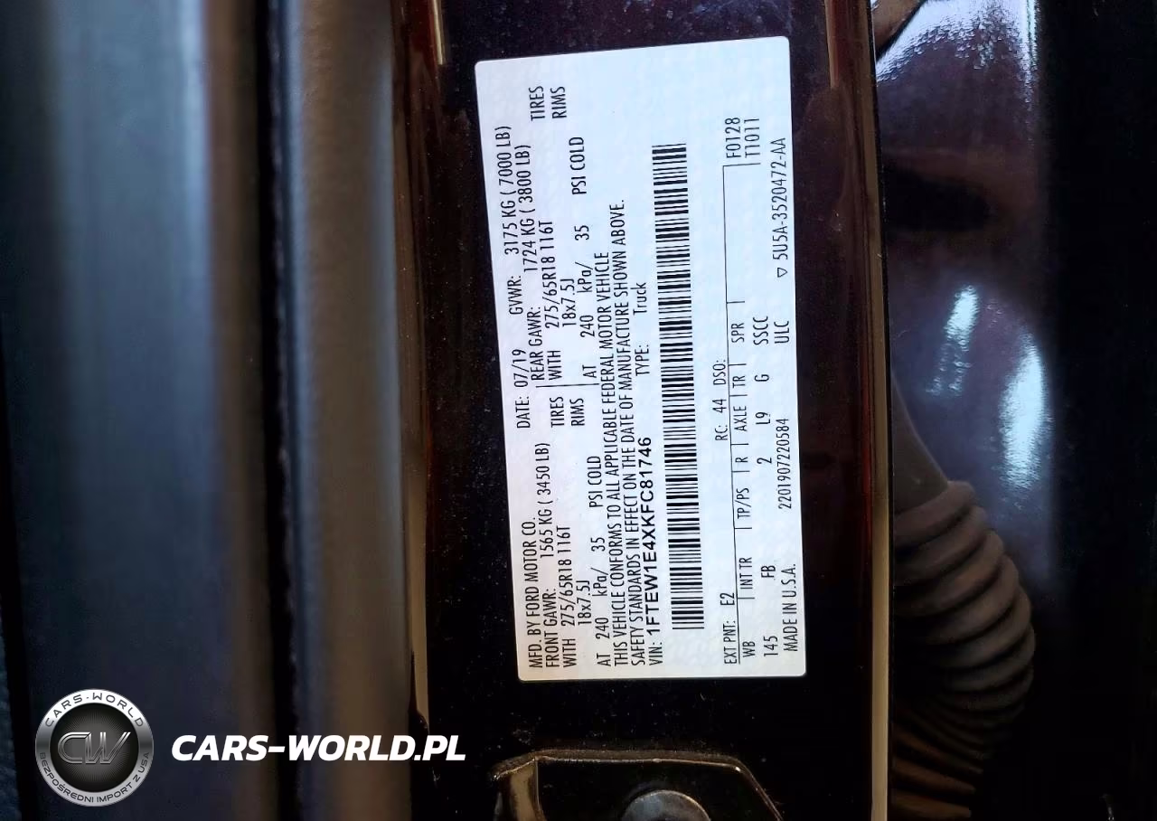 2019 Ford F150 Supercrew VIN:1FTEW1E4XKFC81746 - 12