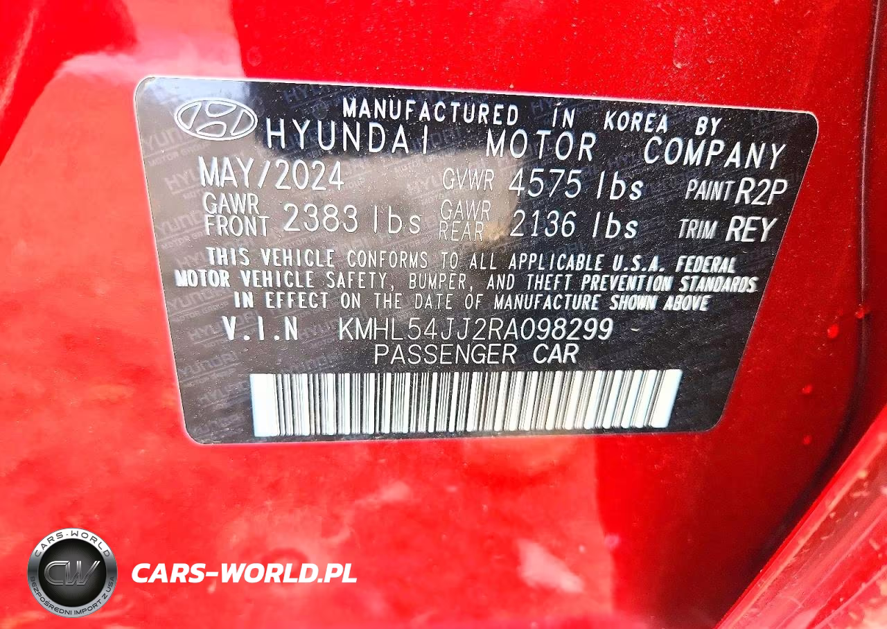2024 Hyundai Sonata Hybrid Limited VIN:KMHL54JJ2RA098299 - 12