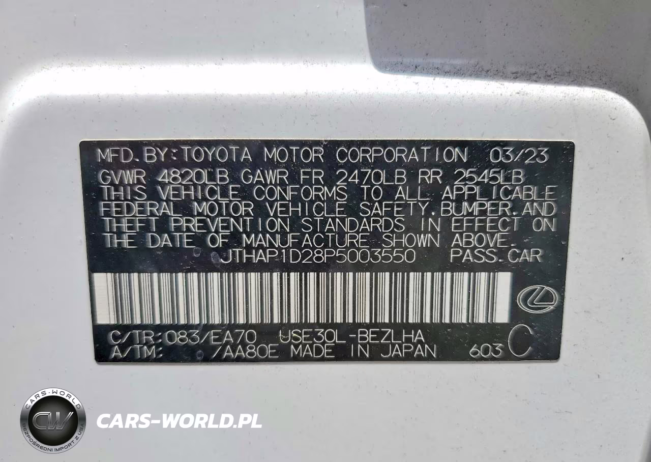2023 Lexus Is 500 F Sport Performance Premium VIN:JTHAP1D28P5003550 - 12