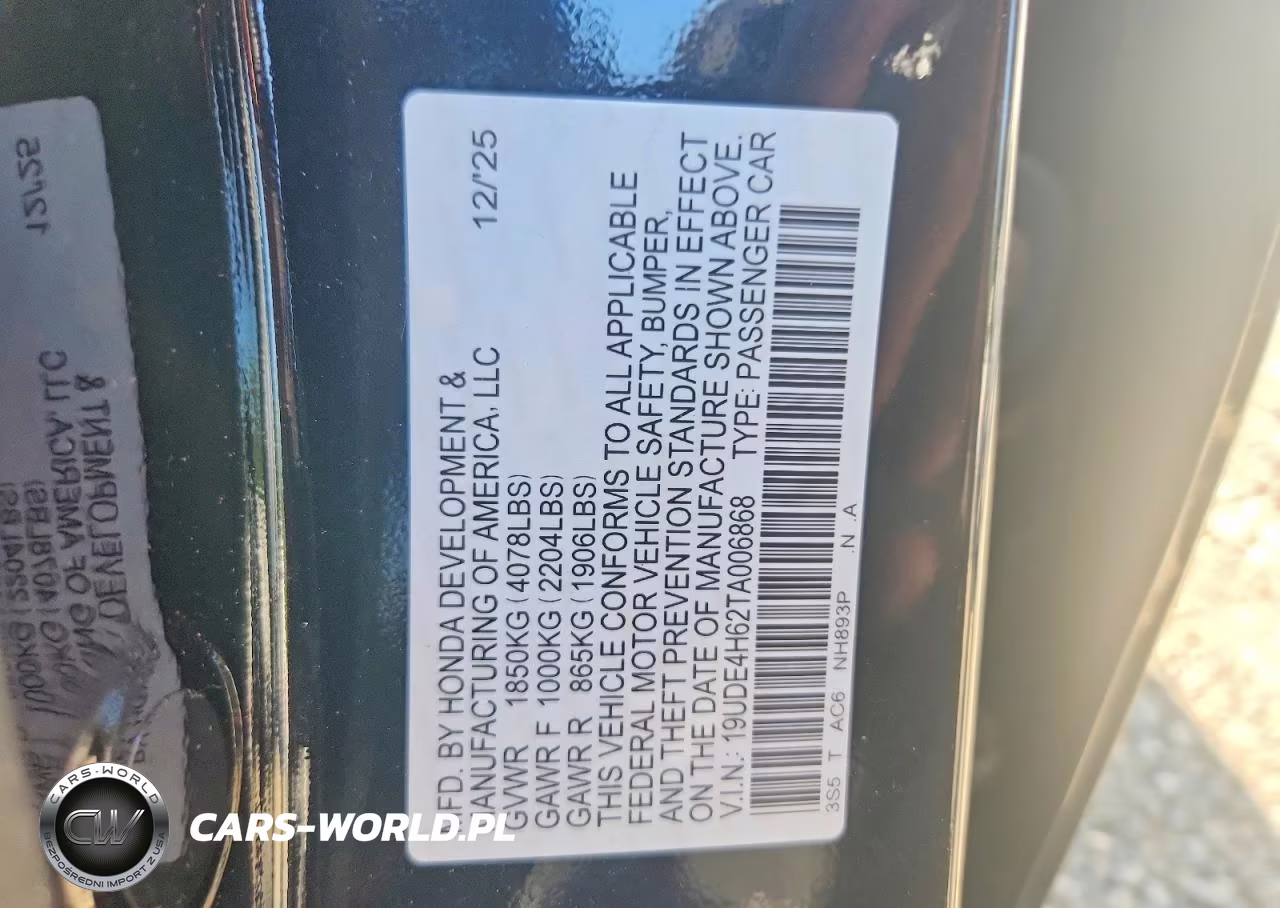 2026 Acura Integra A-Spec Tech VIN:19UDE4H62TA006868 - 12