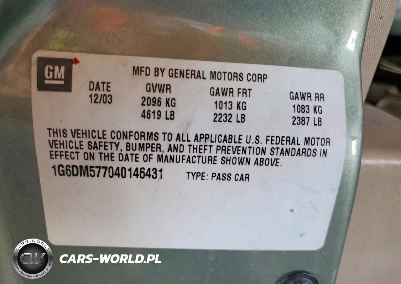 2004 Cadillac Cts VIN:1G6DM577040146431 - 12