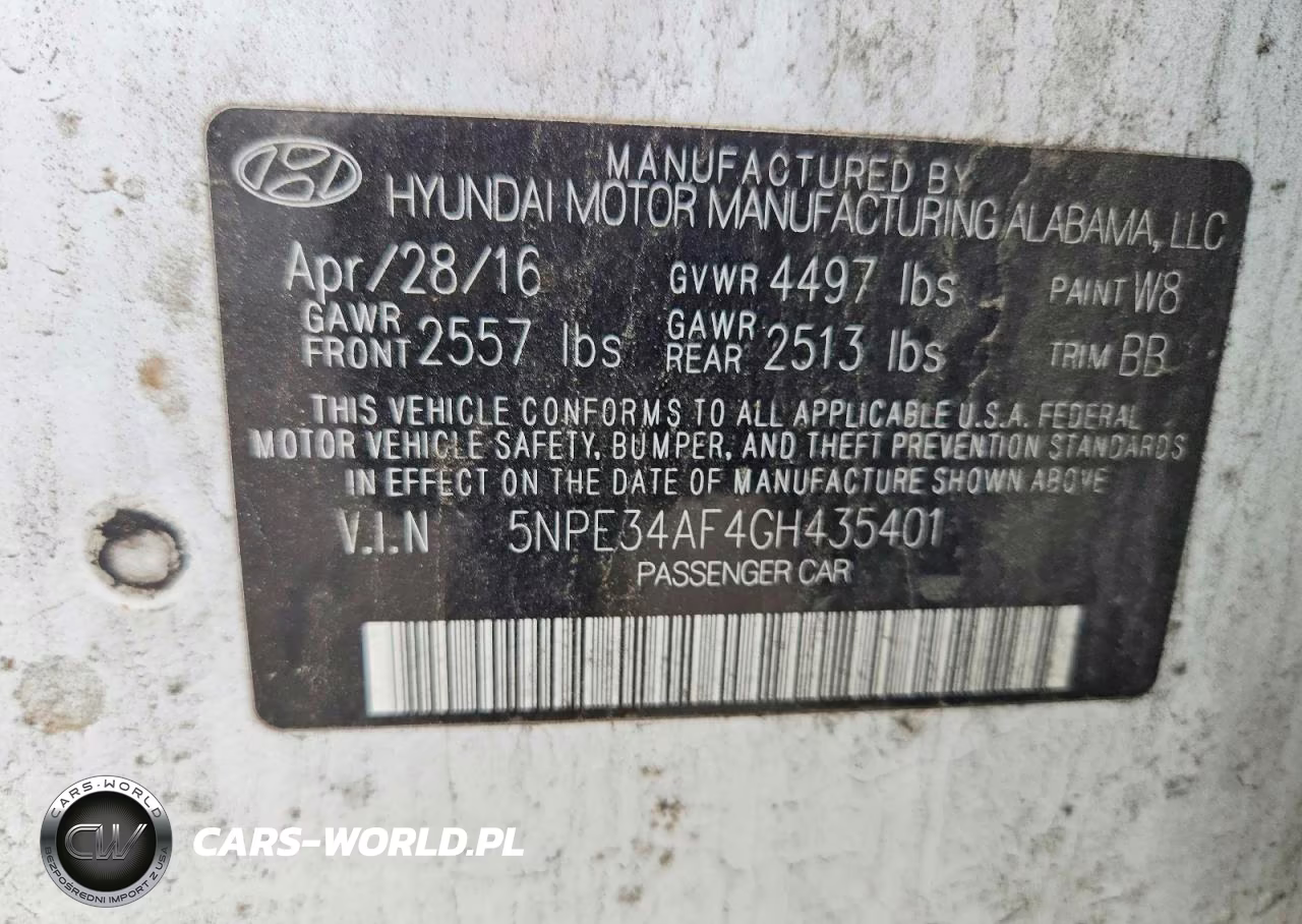 2016 Hyundai Sonata Sport VIN:5NPE34AF4GH435401 - 12