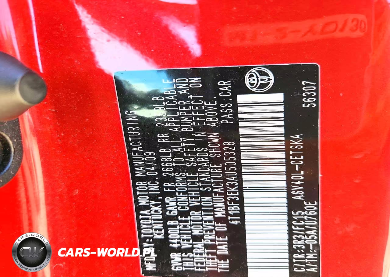 2010 Toyota Camry Automatic VIN:4T1BF3EK3AU505328 - 12