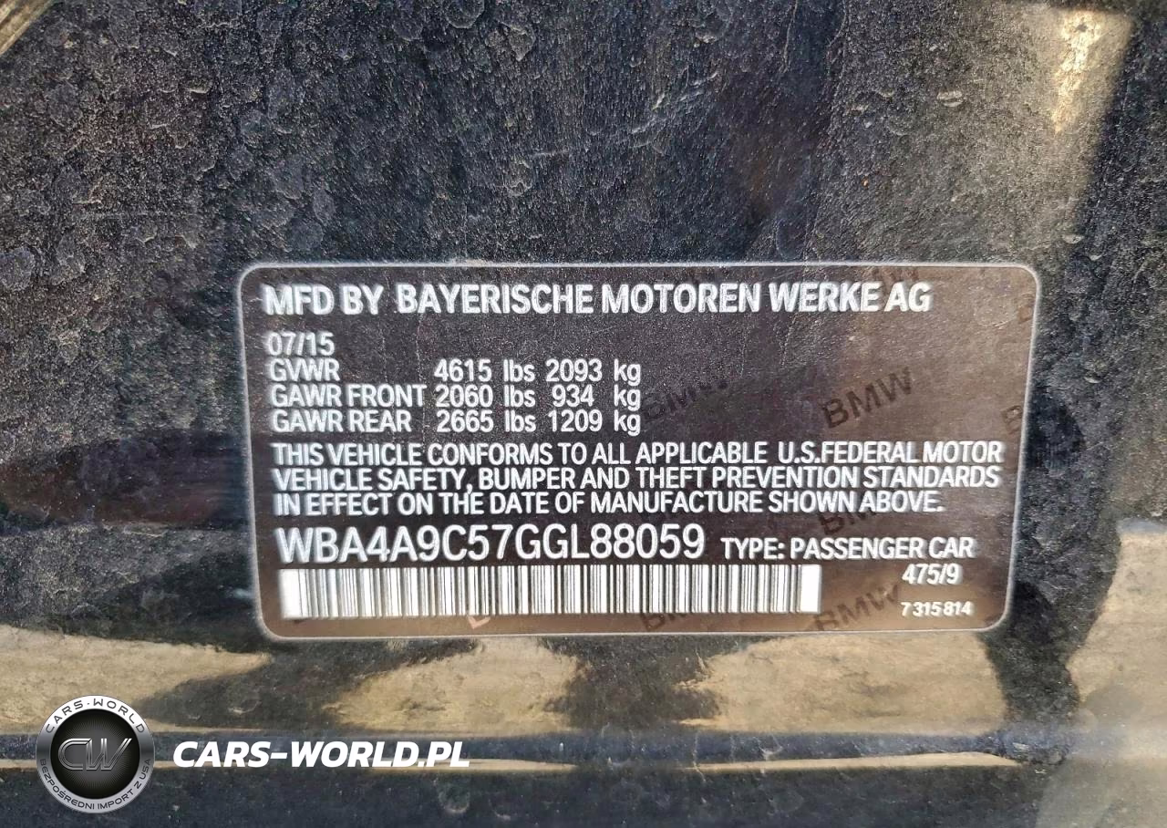 2016 BMW 428 I Gran Coupe Sulev VIN:WBA4A9C57GGL88059 - 12