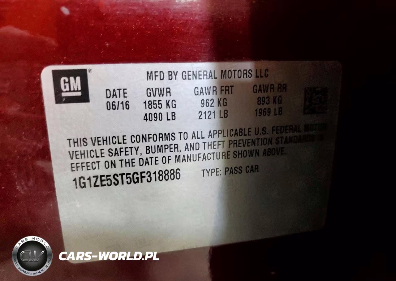 2016 Chevrolet Malibu Lt VIN:1G1ZE5ST5GF318886 - 13