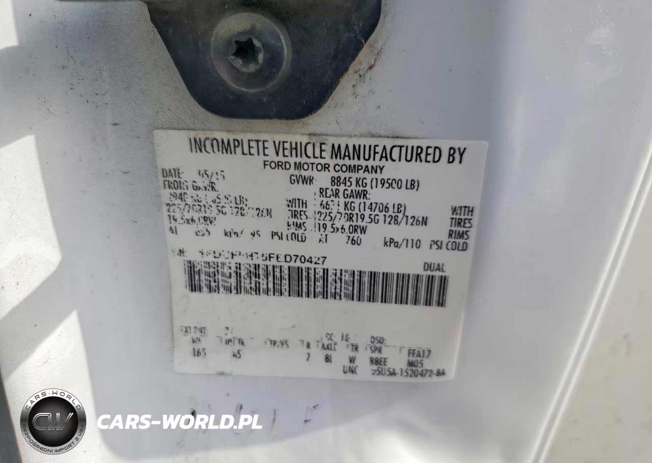 2015 Ford F550 Super Duty Chipper Truck VIN:1FDUF5HT5FED70427 - 12